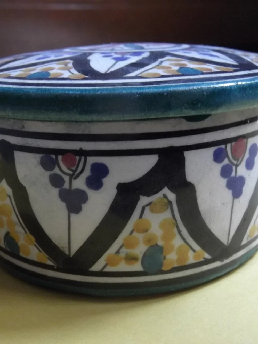 NWT Moroccan Trinket Jewelry Box in vibrant colors